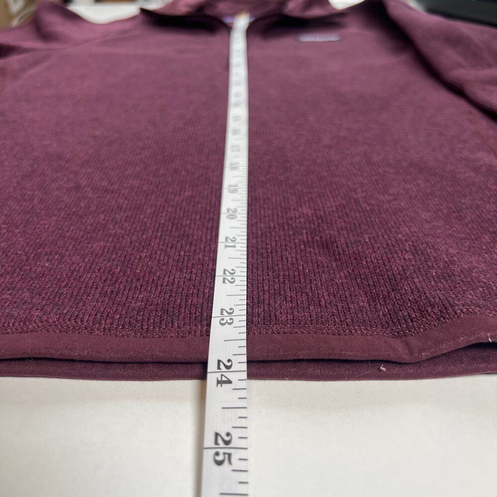 Patagonia Women's Better Sweater 1/4 Zip Burgundy Activewear Pullover Top Size S - Picture 14 of 16
